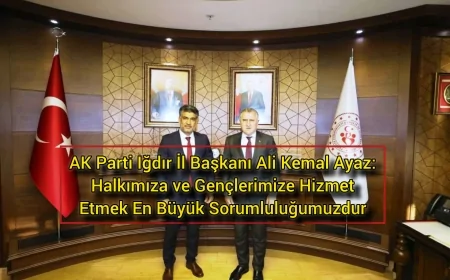 AK Parti Iğdır İl Başkanı Ali Kemal Ayaz’dan Gençlik ve Spor Bakanı Osman Aşkın Bak’a Ziyaret