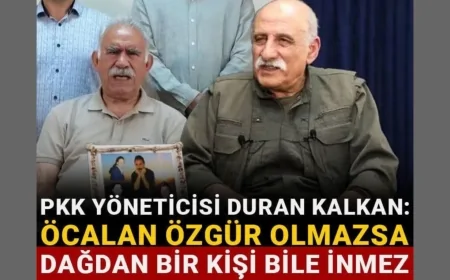 Apo ‘Ne aldatırım ne aldanırım' dedi. Yani biz ahmak da değiliz, çocuk da değiliz: Öcalan özgür olmazsa dağdan bir kişi bile inmez