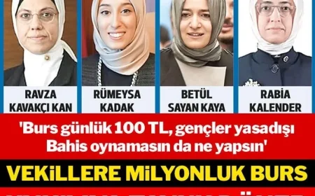 Vekillere milyonluk burs KYK’lıya tavuk döner