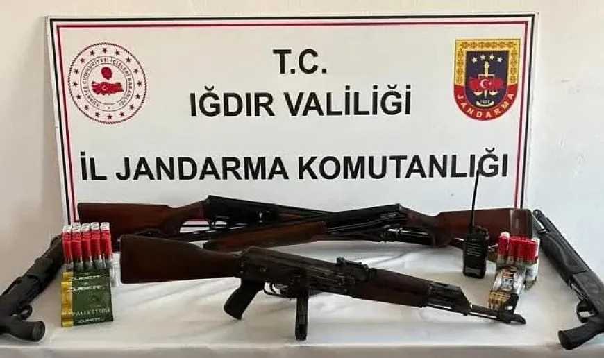 Iğdır’da Silah Kaçakçılığı Operasyonu: Kalaşnikof ve Mühimmat Ele Geçirildi