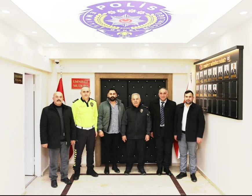 Iğdır Şoförler ve Otomobilciler Odası Başkanı Bülent Beklen’den Emniyet Müdürü’ne Ziyaret ve Teşekkür