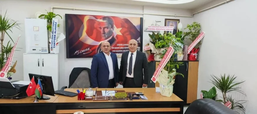 Esnaf ve Sanatkârlar Kredi ve Kefalet Kooperatifi Müdürü Ercüment Güngören’den Tebrik Ziyareti