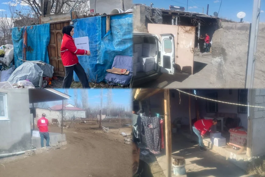 Iğdır’da Kızılay’dan İhtiyaç Sahibi Aileye Ziyaret