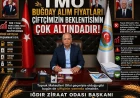 IĞDIR ZİRAAT ODASI BAŞKANI TURGAY BAĞRI’NDAN TMO BUĞDAY FİYATINA SERT TEPKİ