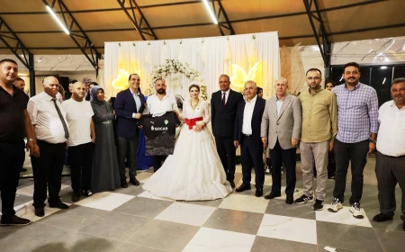 IĞDIR'DA ANLAMLI DÜĞÜN TÖRENİNE PROTOKOLDEN YOĞUN KATILIM