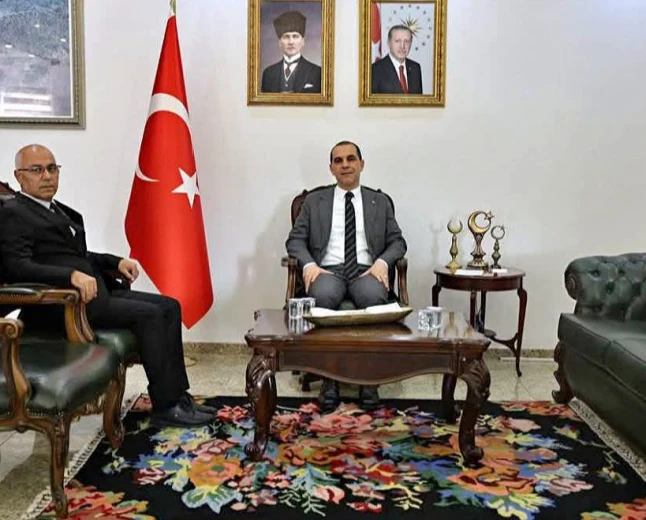 IĞDIR DOĞA KORUMA VE MİLLİ PARKLAR ŞUBE MÜDÜRÜ AZİZ DURAK, VALİ M. FIRAT TAŞOLAR’I ZİYARET ETTİ